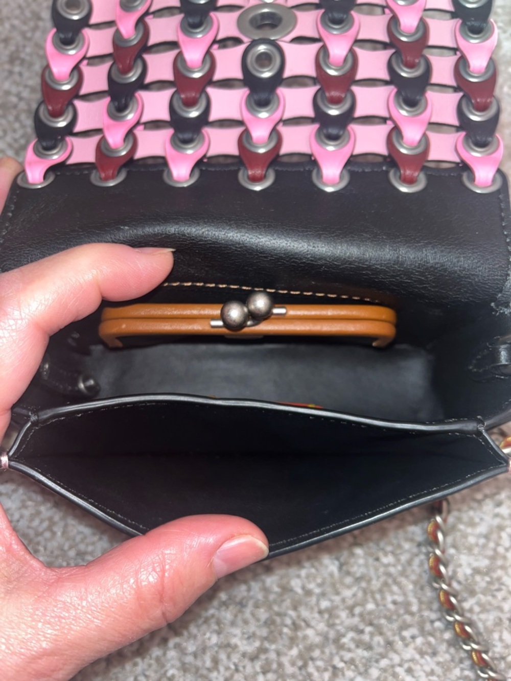 Coach Dinkier w/Colorblock Coach Link Crossbody - Picture 4 of 11